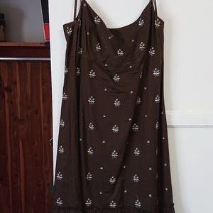 Ann Taylor brown floral dress